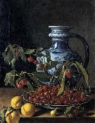 MELeNDEZ, Luis Still-Life with Fruit and a Jar Germany oil painting reproduction